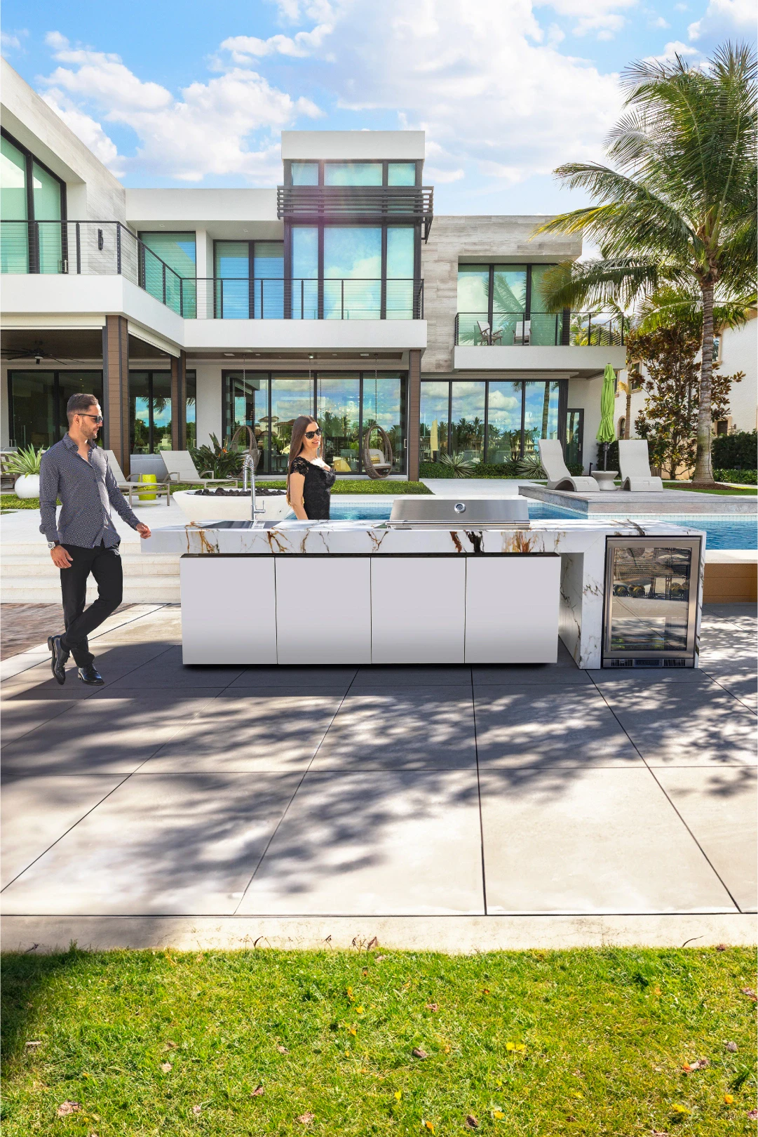 modular outdoor kitchen