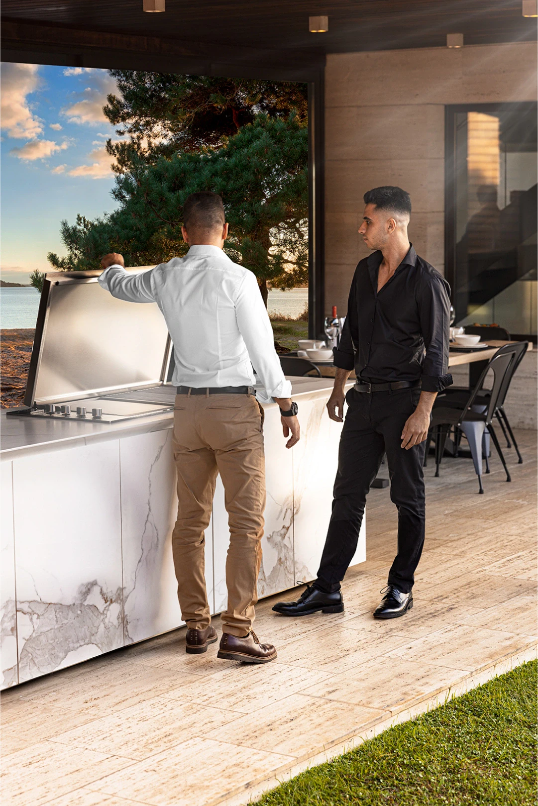 outdoor kitchen cabinets