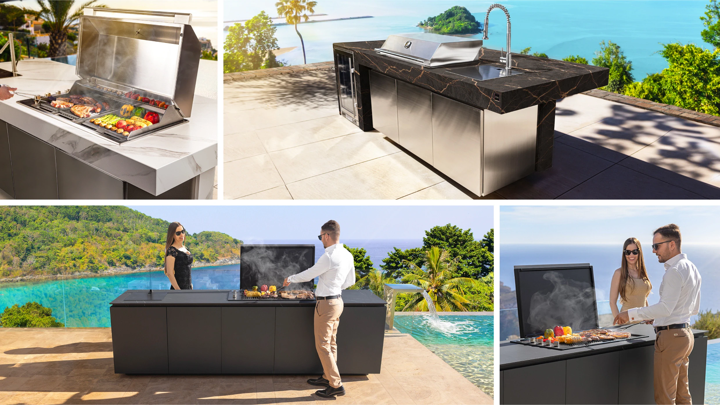 high end outdoor kitchen
