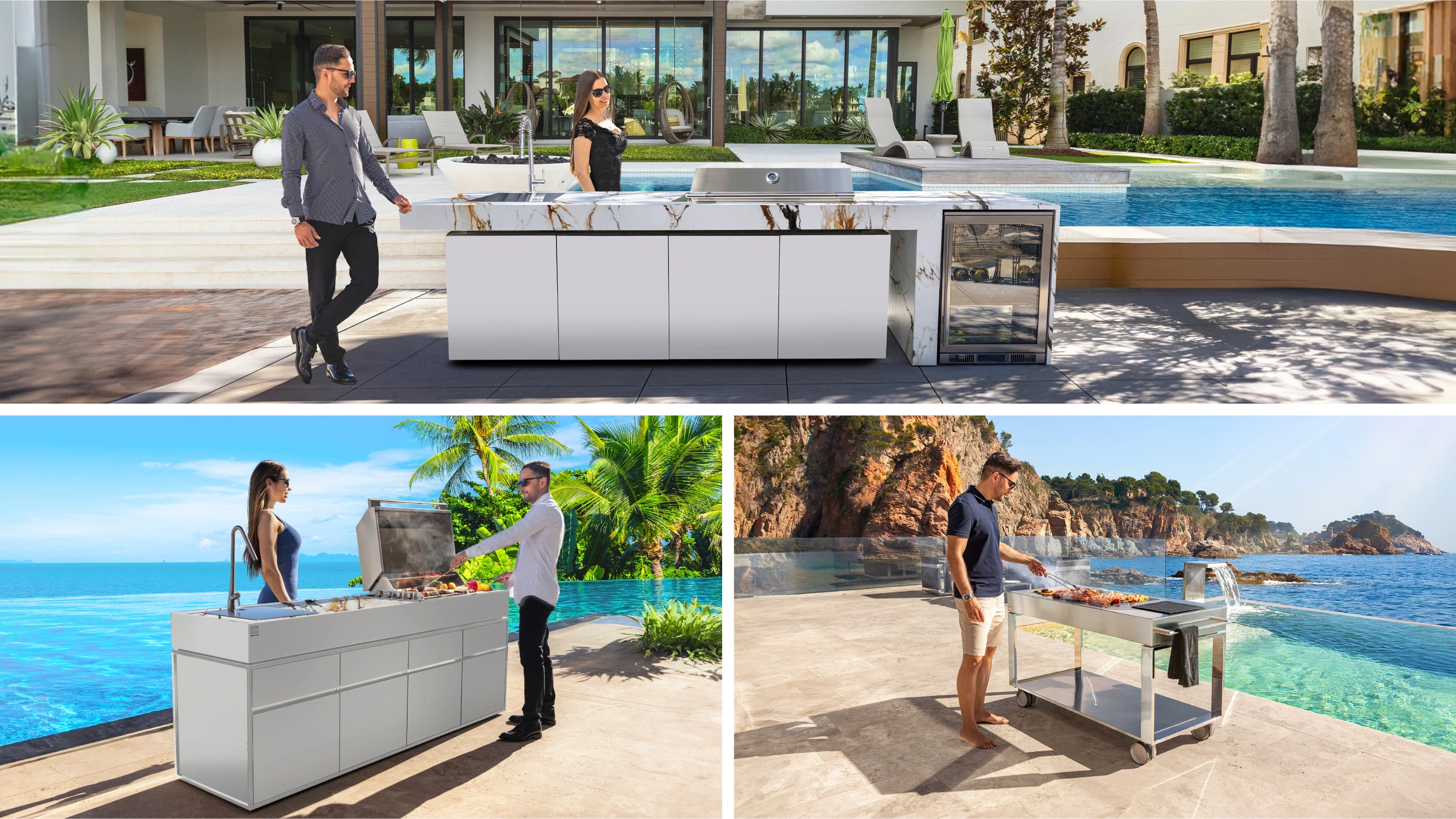 prefabricated outdoor kitchen
