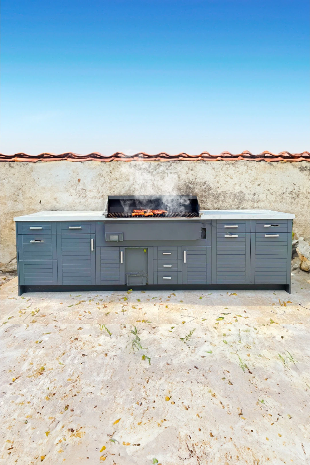 Wooden-outdoor-kitchen