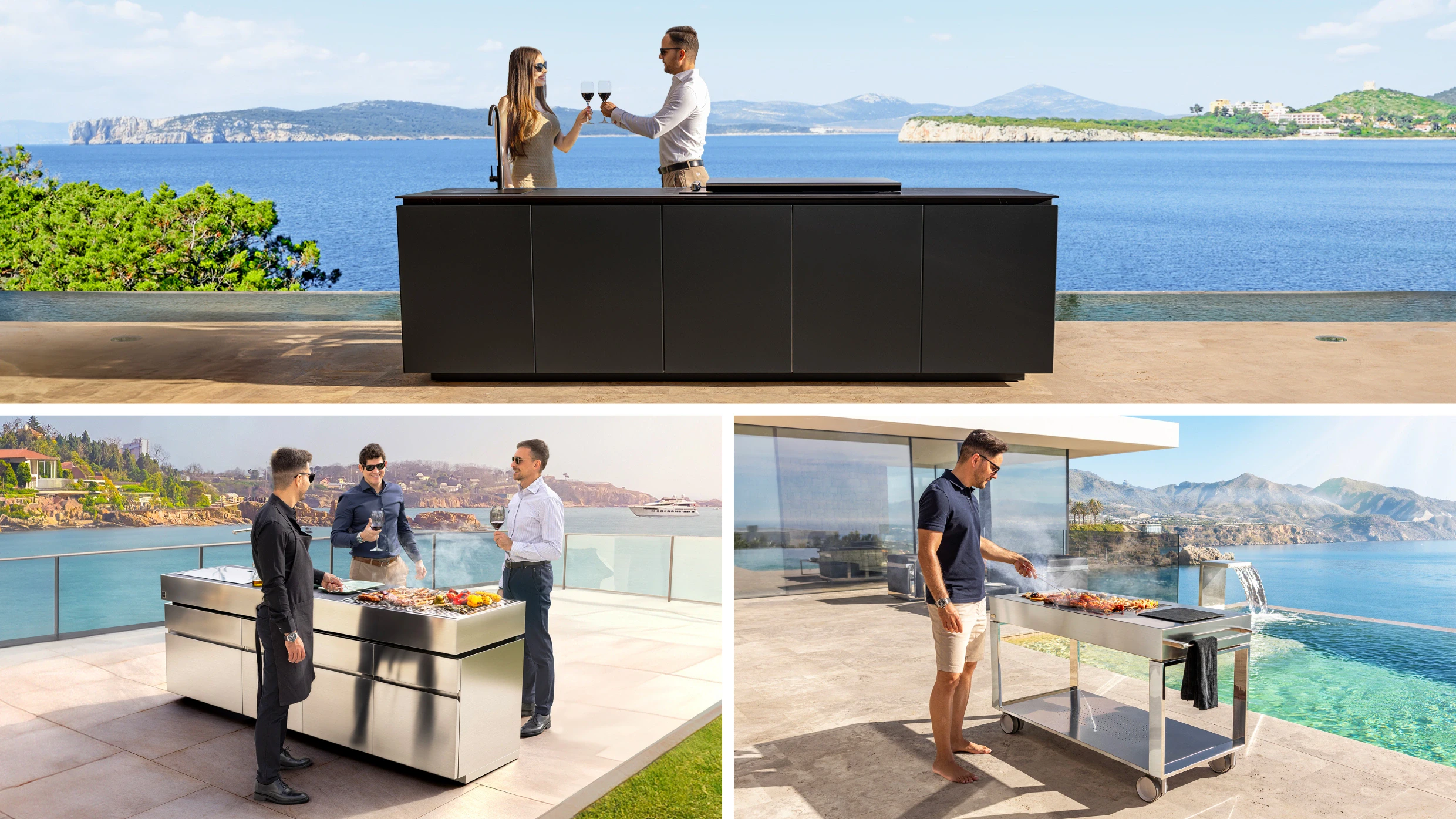 summer outdoor kitchen