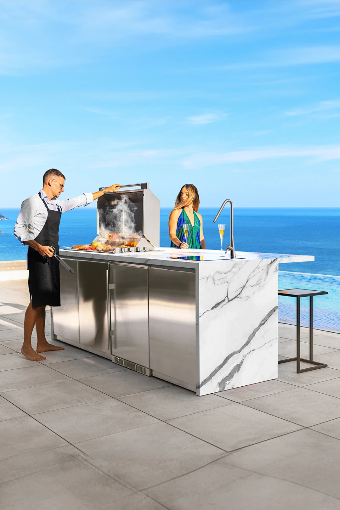 outdoor summer kitchen