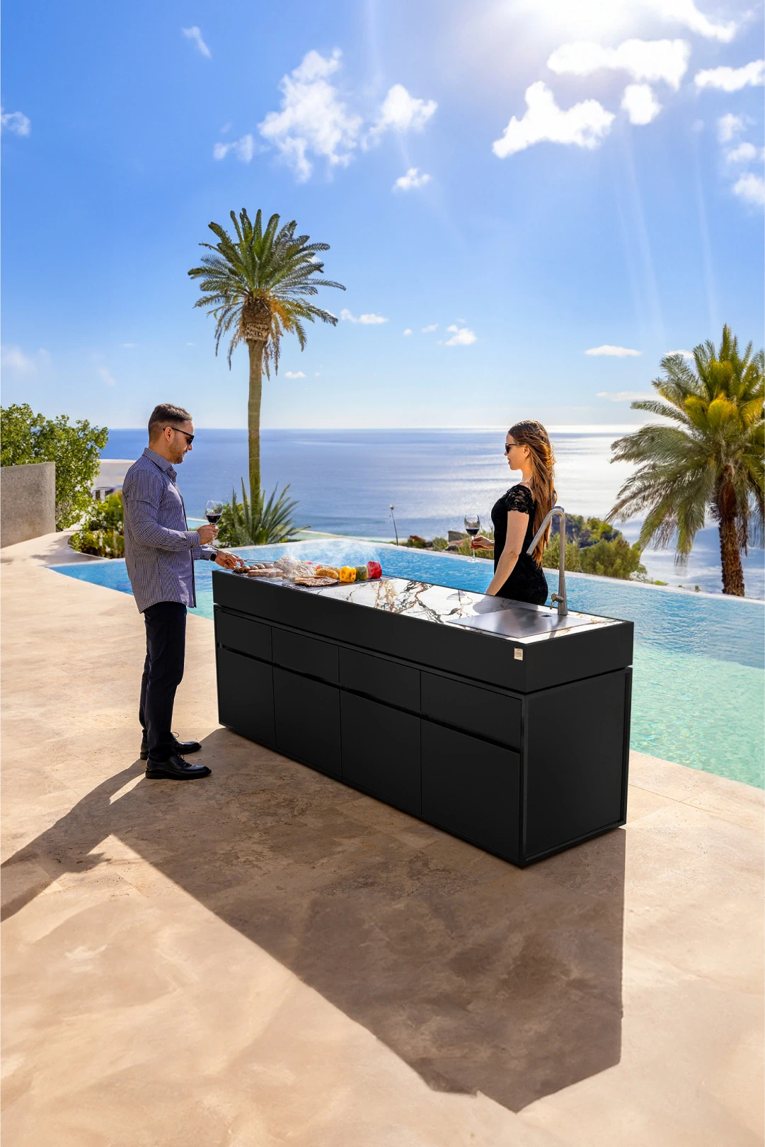 charcoal barbecue