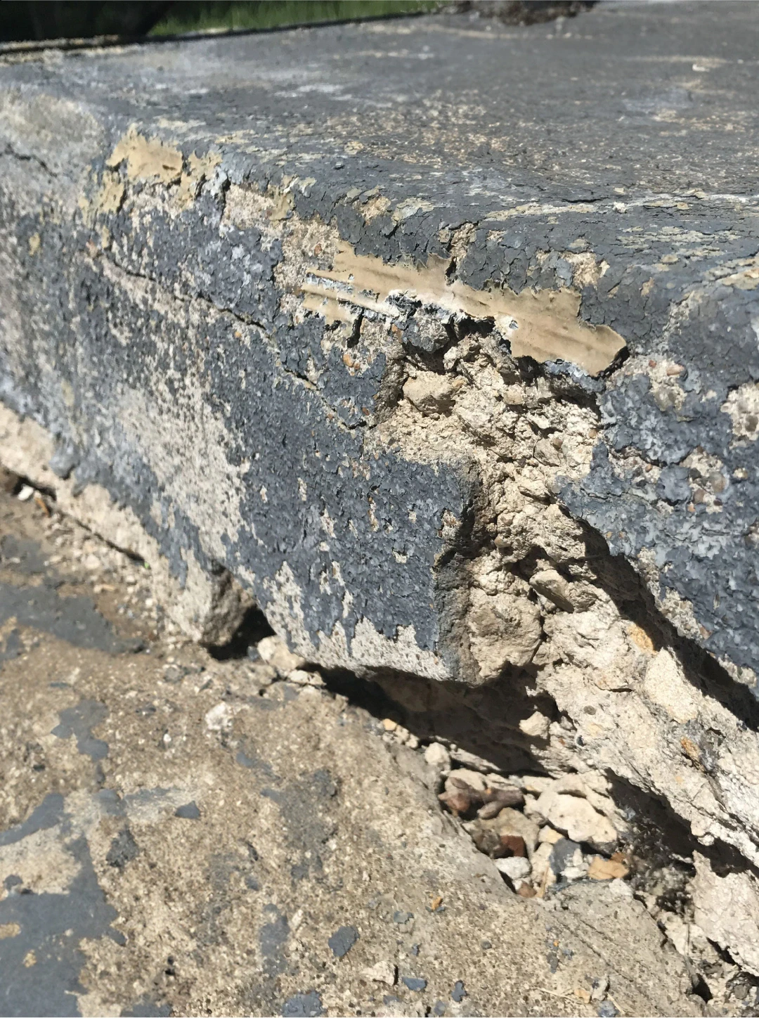 concrete kitchen destroyed