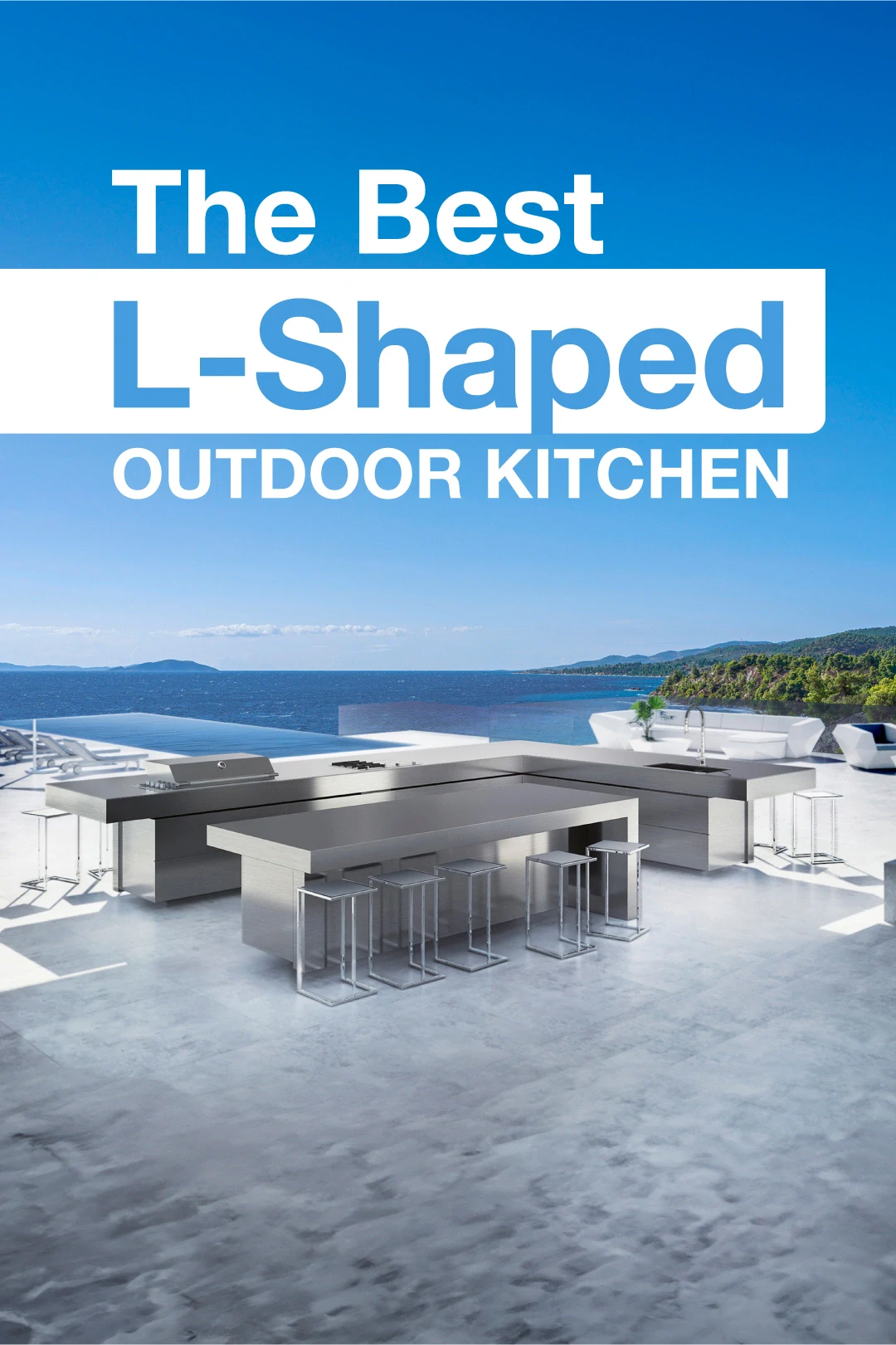 l shaped outdoor kitchen