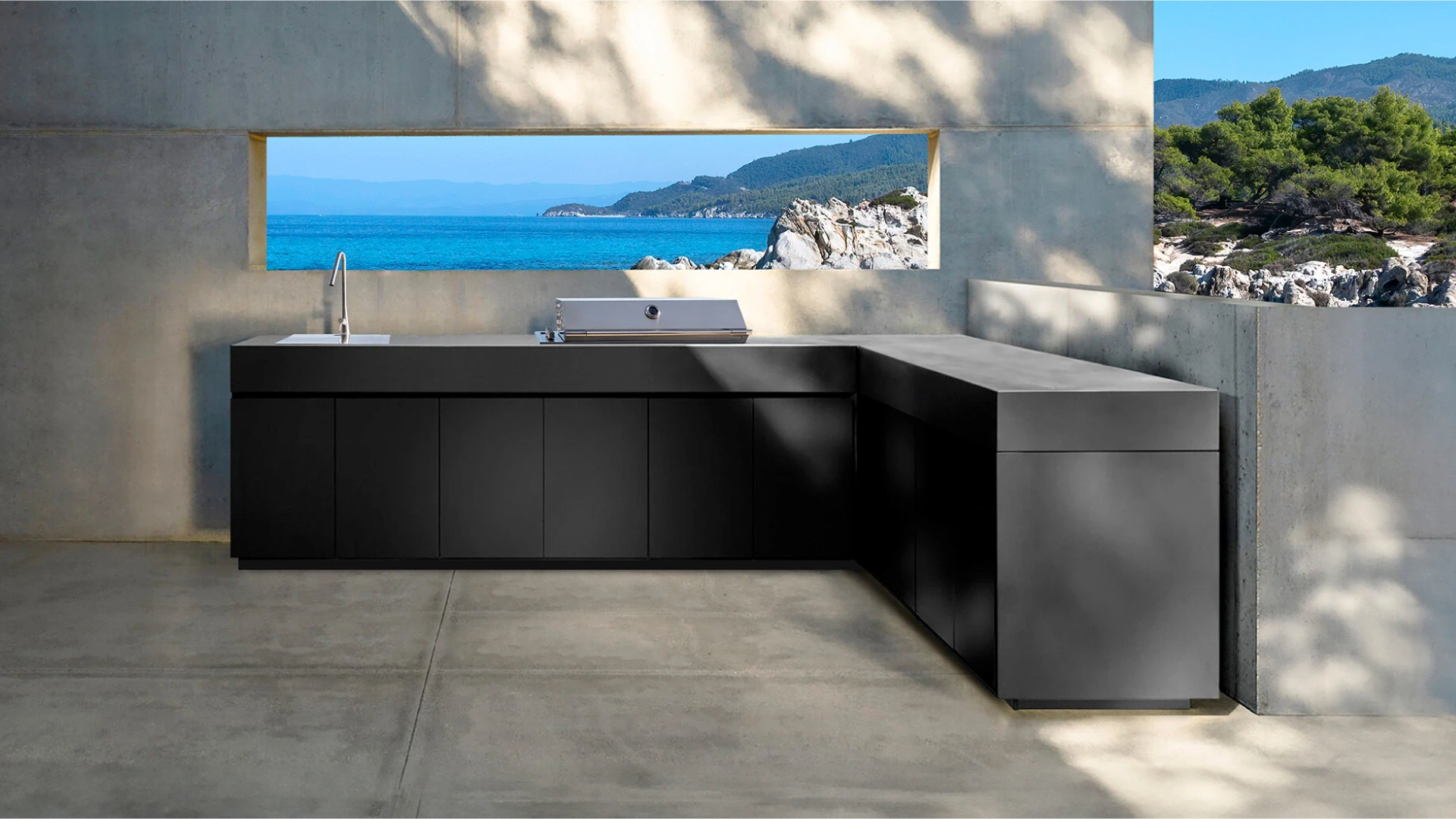 l shaped outdoor kitchen ideas