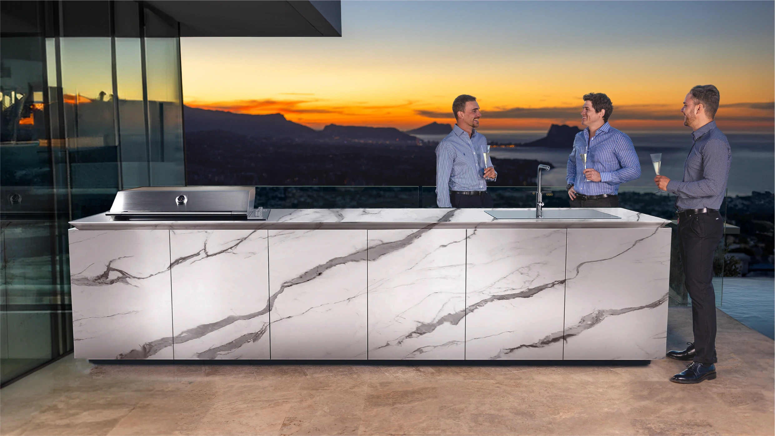 outdoor kitchen
