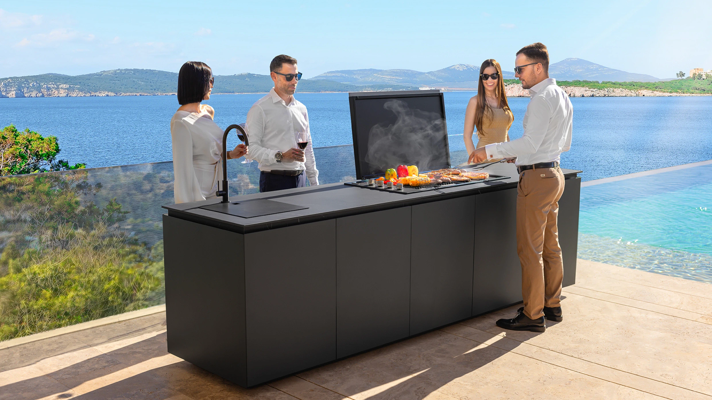 outdoor kitchen bbq