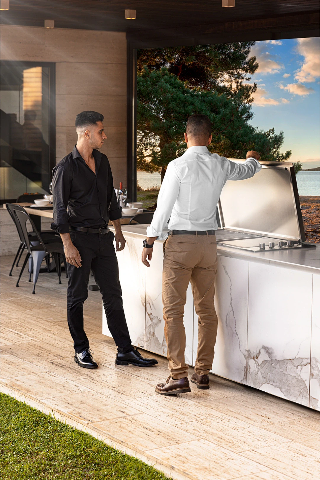 outdoor kitchen cabinets