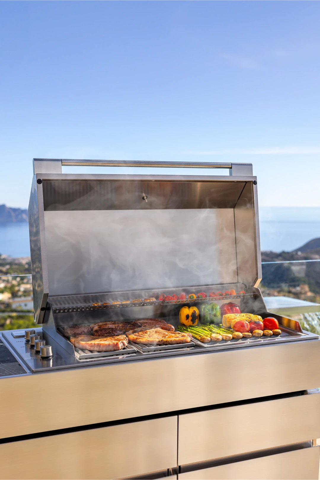 outdoor kitchen grill
