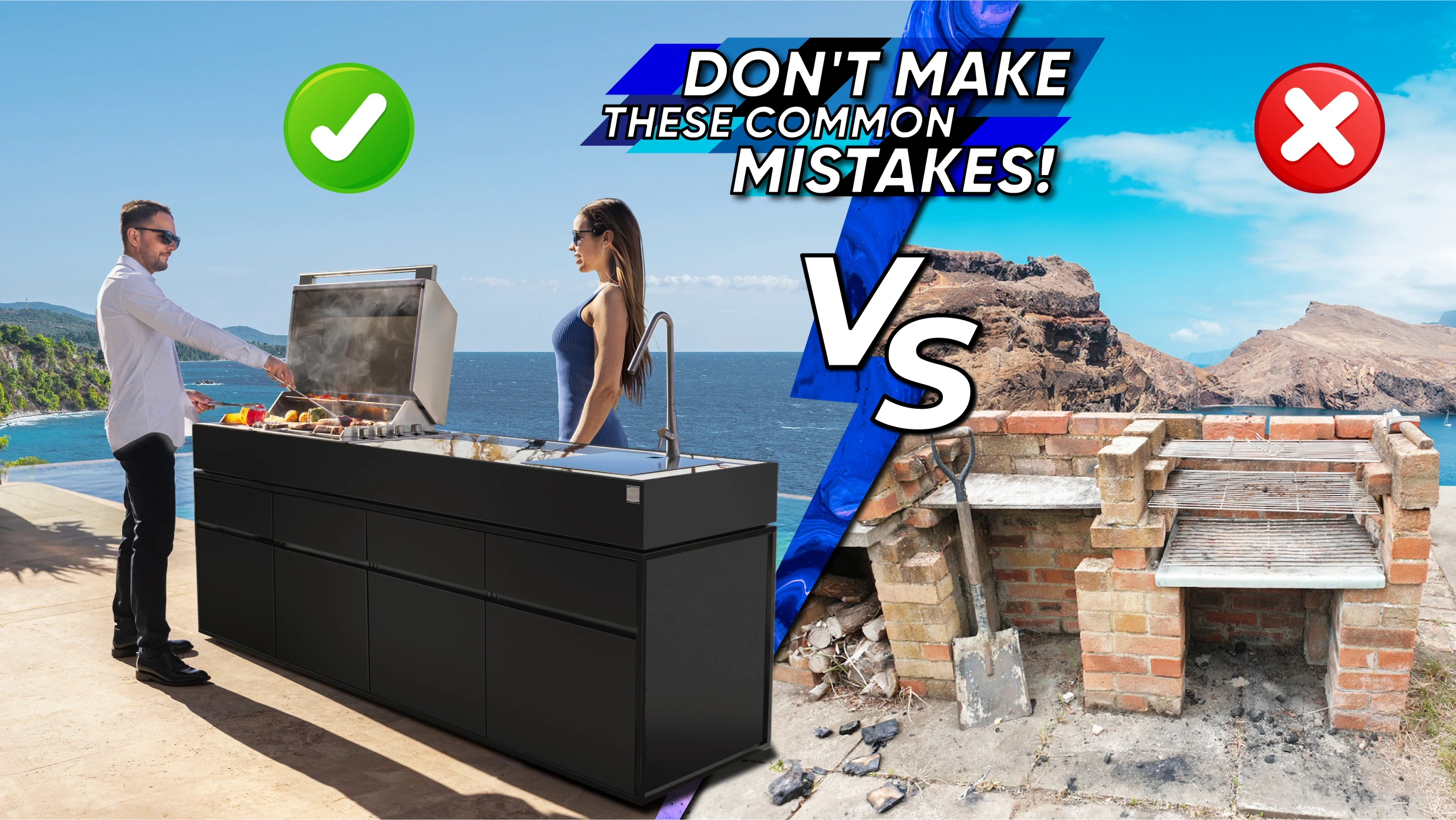 outdoor kitchen storage