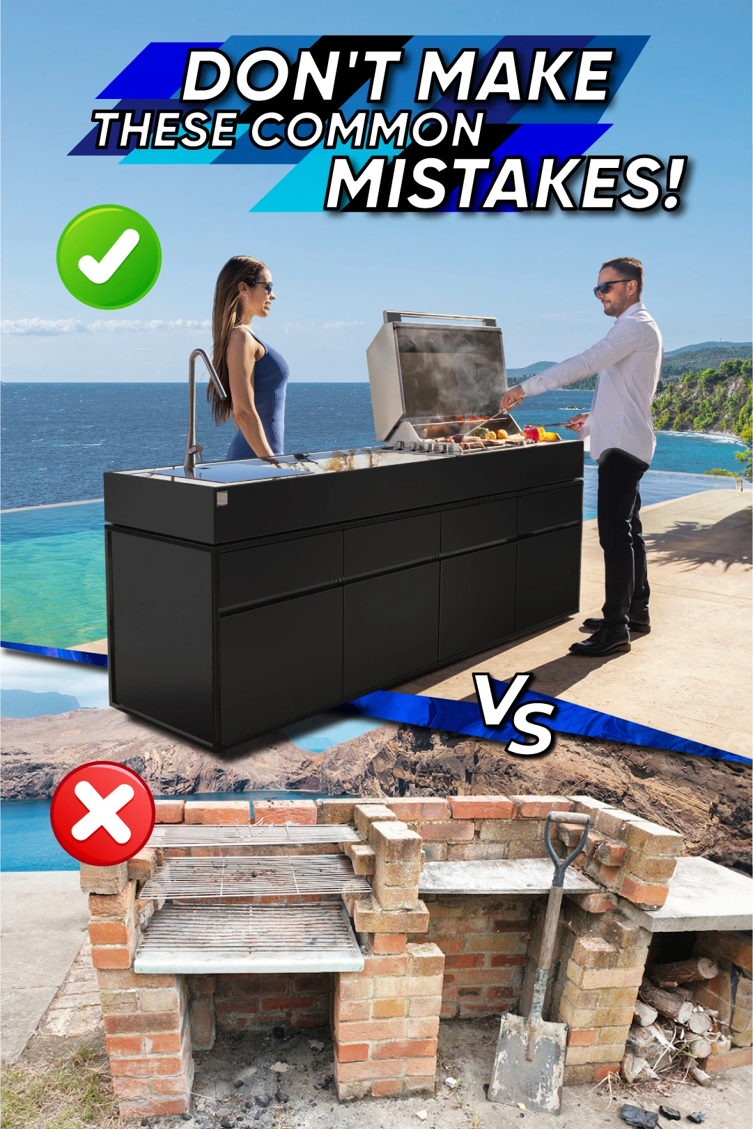 outdoor kitchen storage