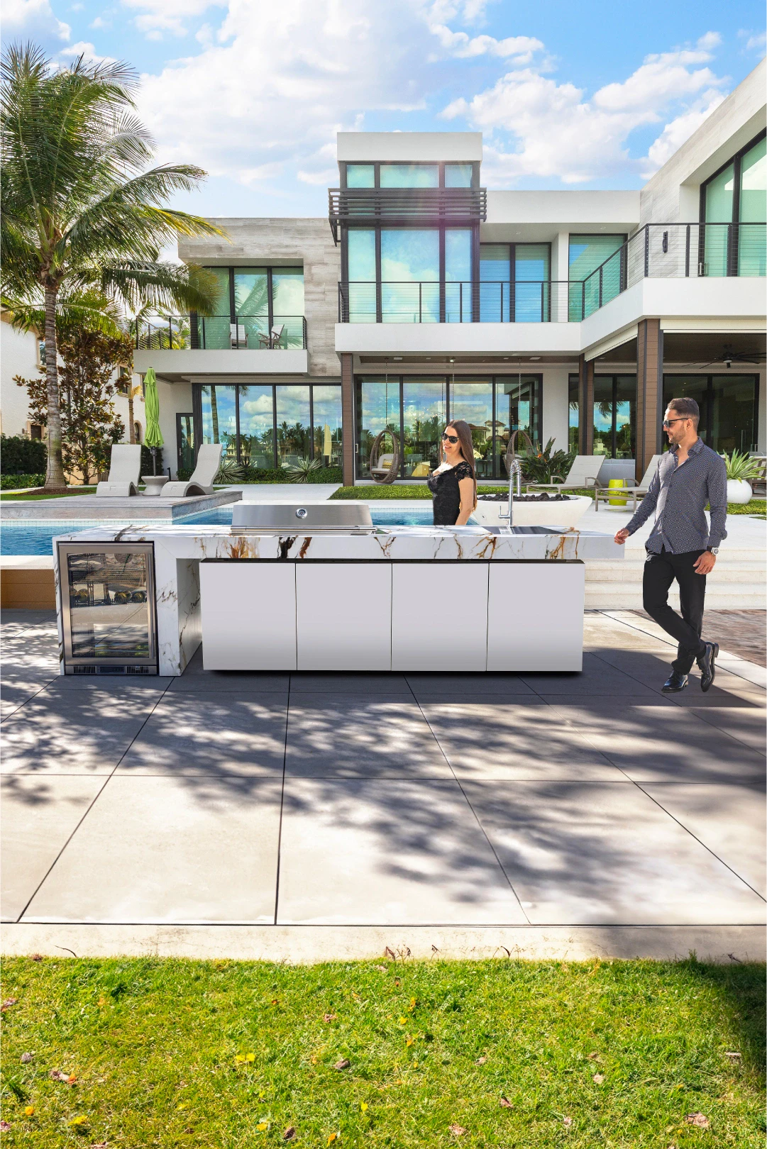 prefabricated outdoor kitchen