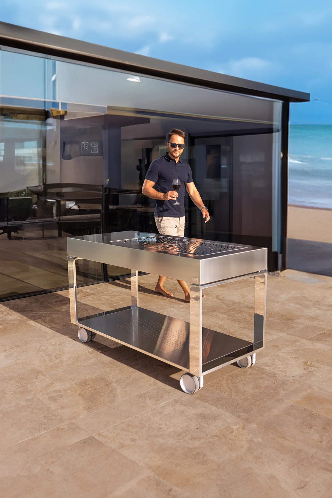 stainless steel grill