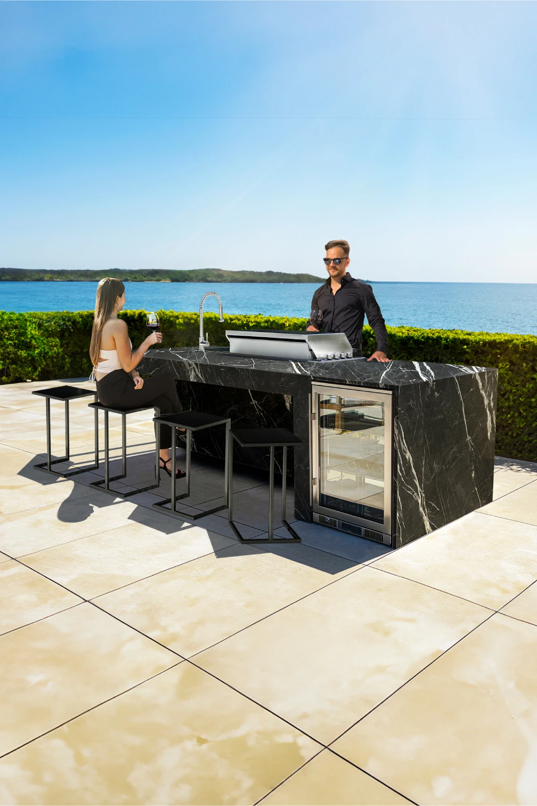 stainless steel outdoor kitchens