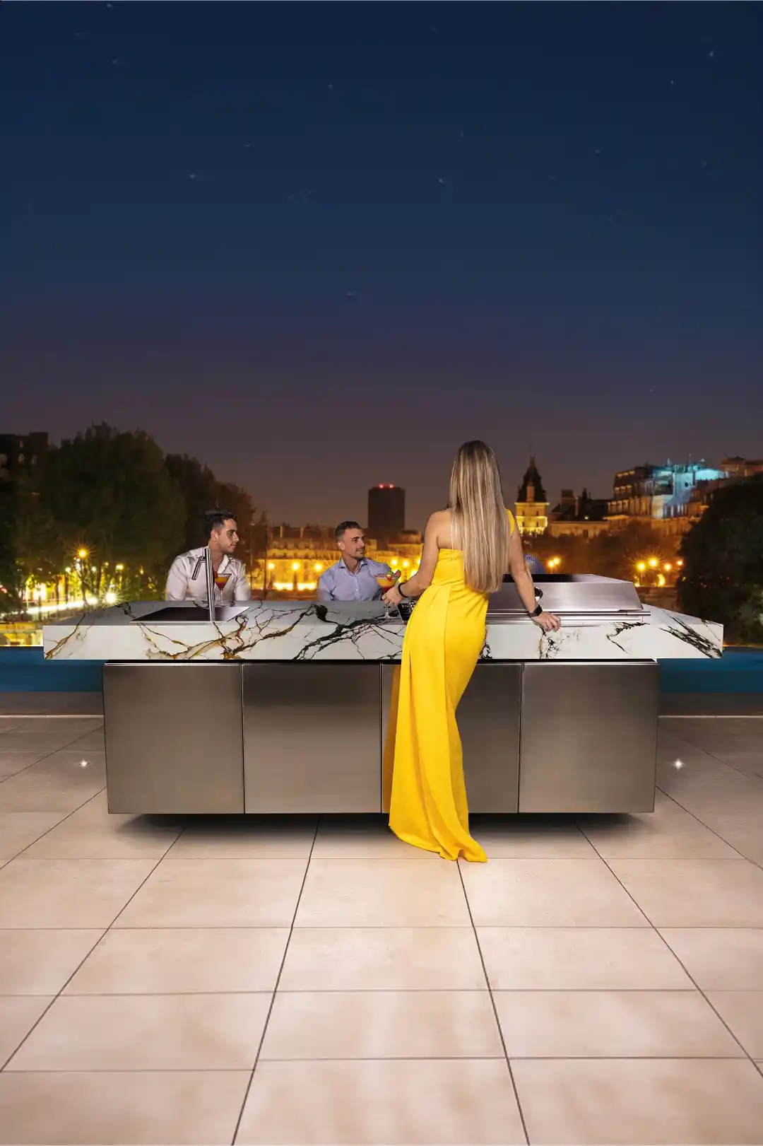 cocina exterior familiar
