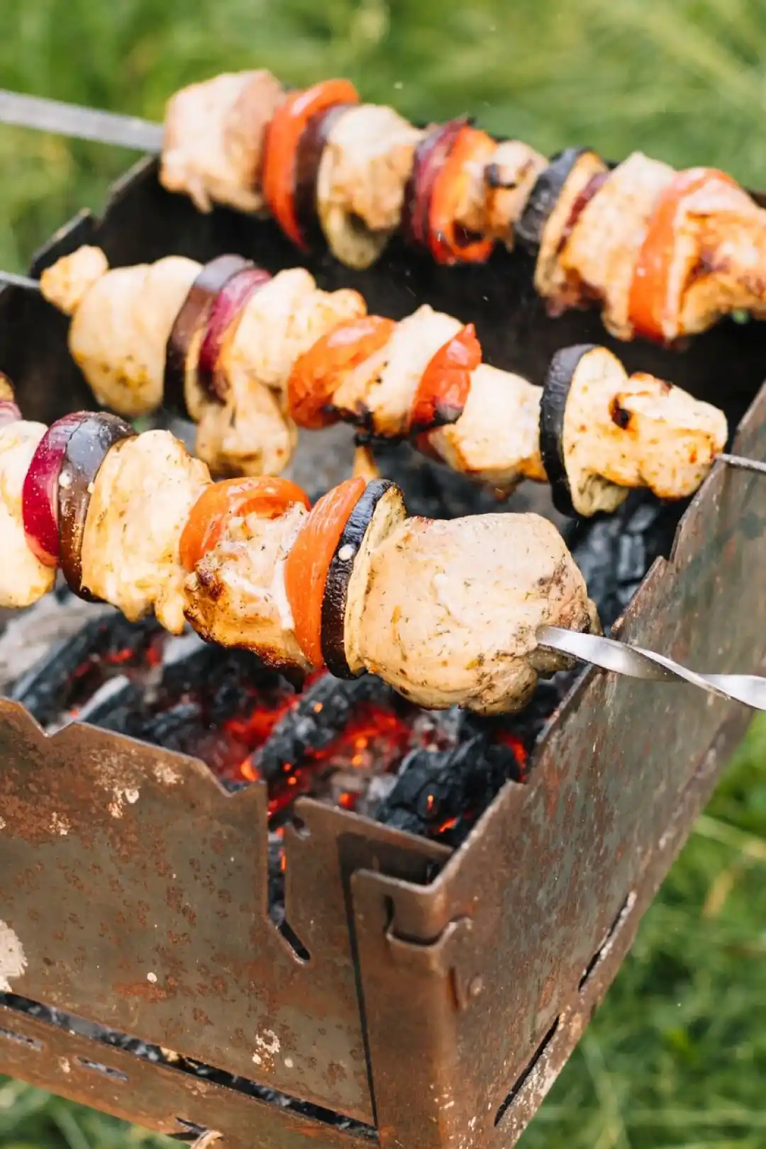 parrilla bbq oxidada
