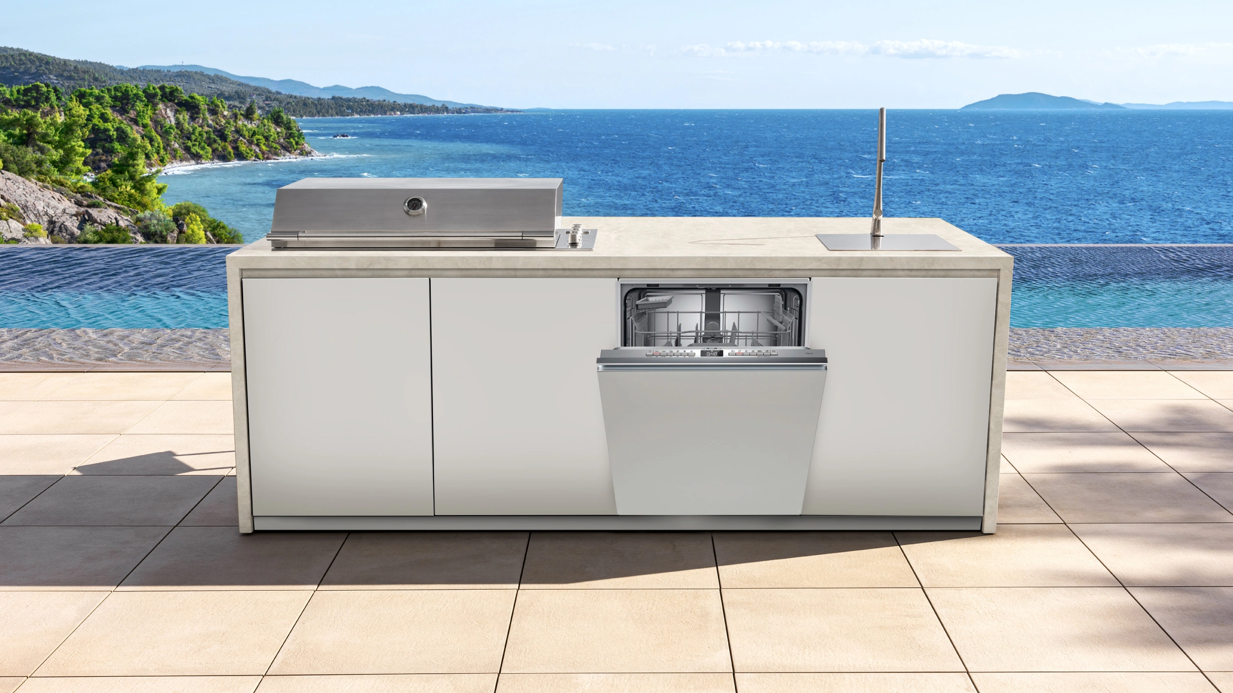 luxury outdoor kitchen appliances