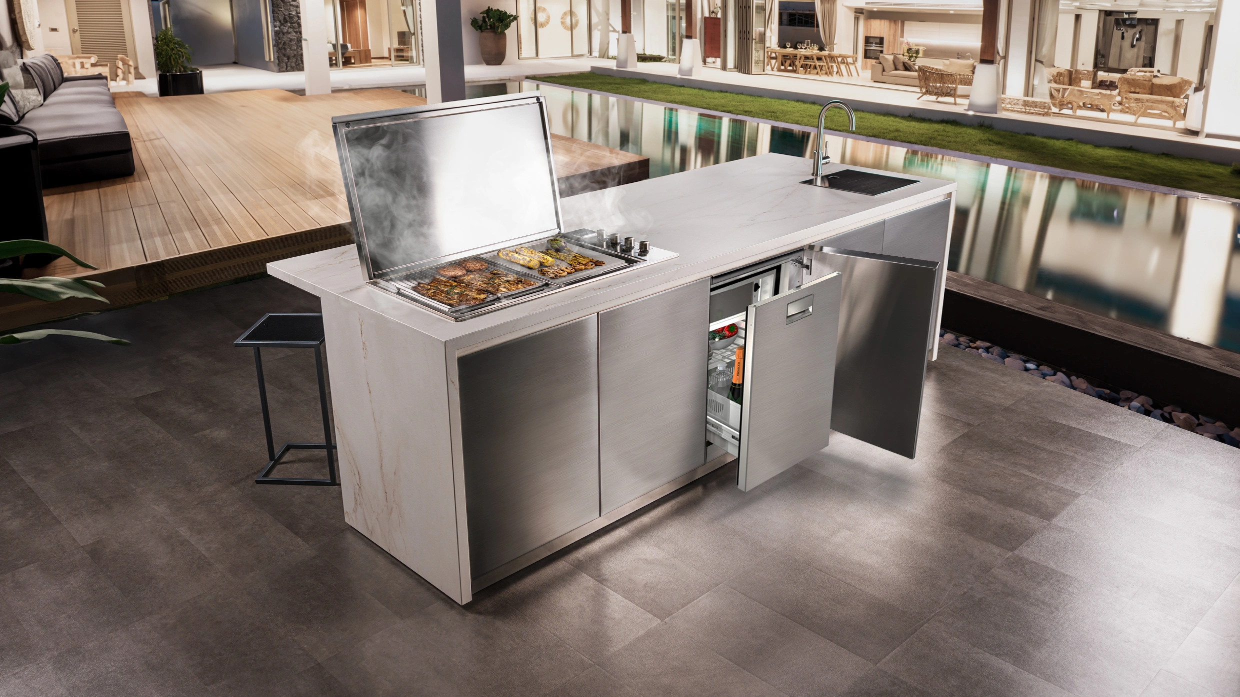 high end outdoor kitchen appliances