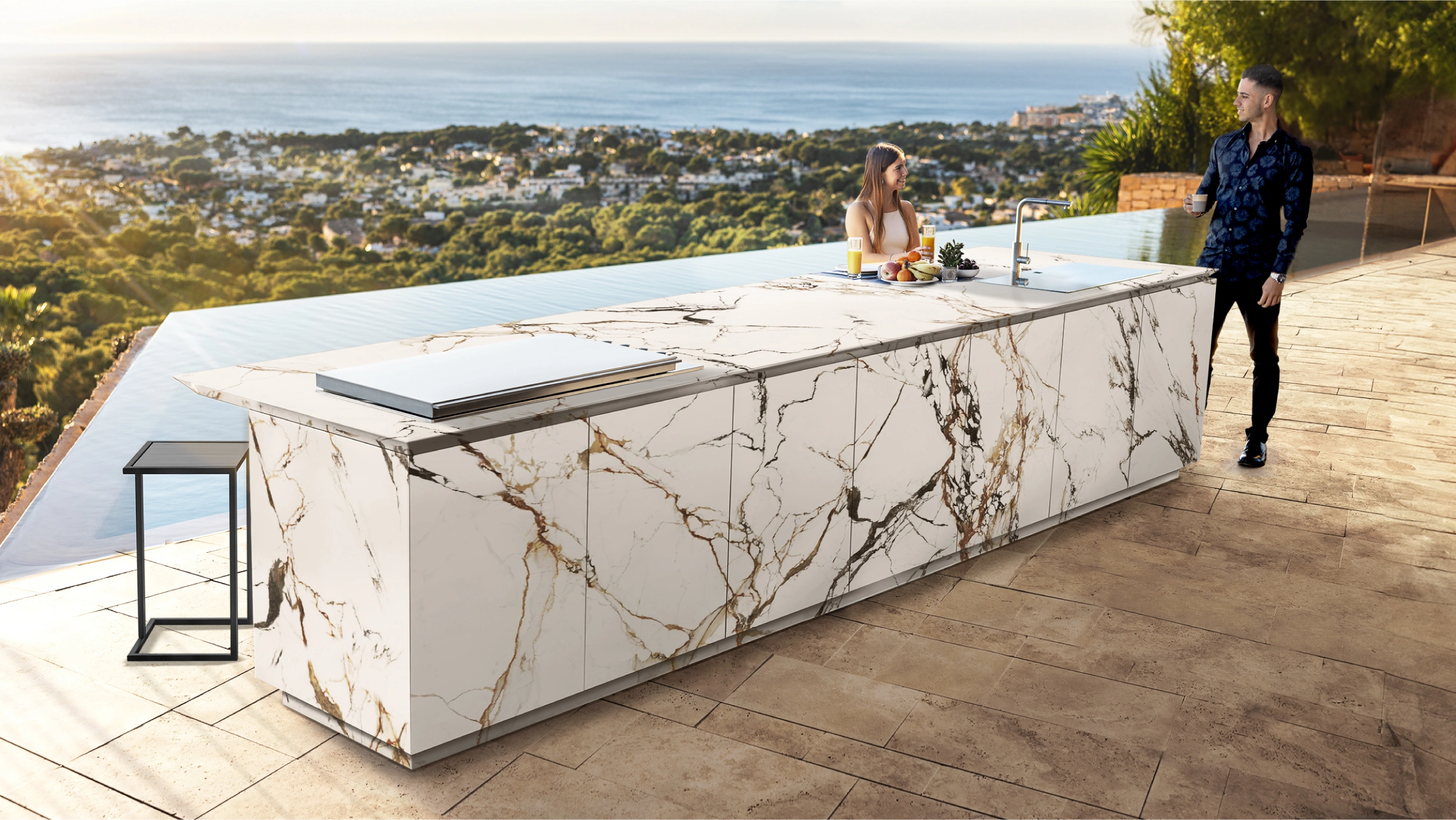 outdoor kitchens with bar