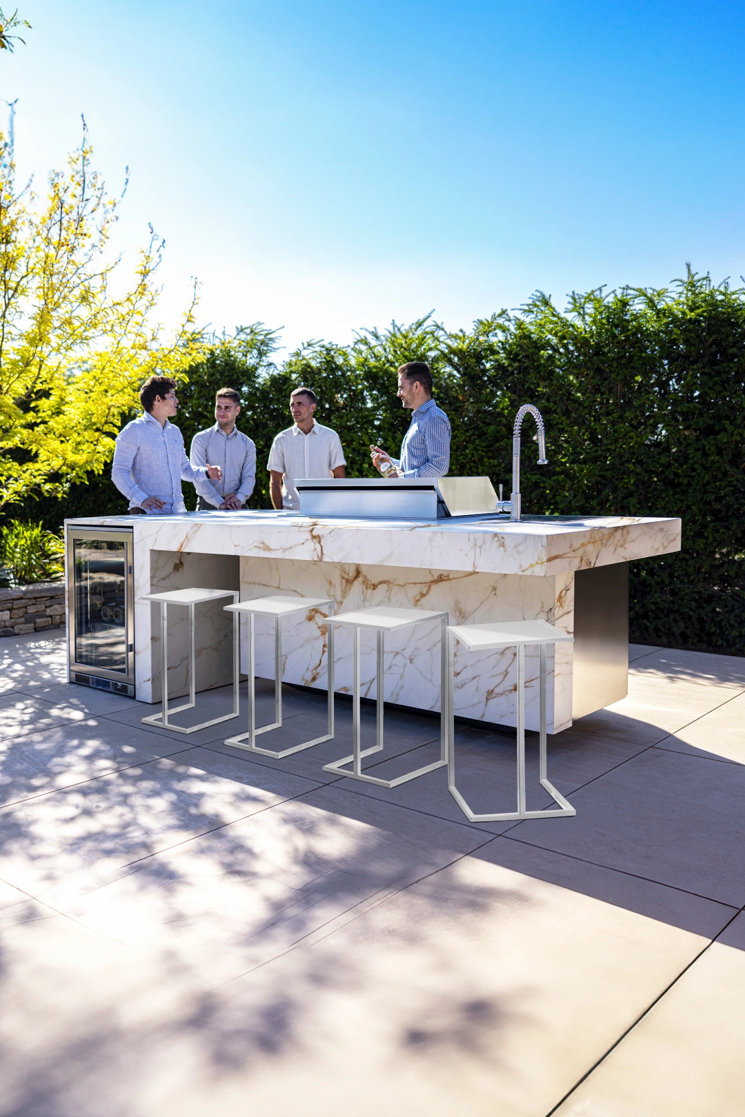 best place to put an outdoor kitchen