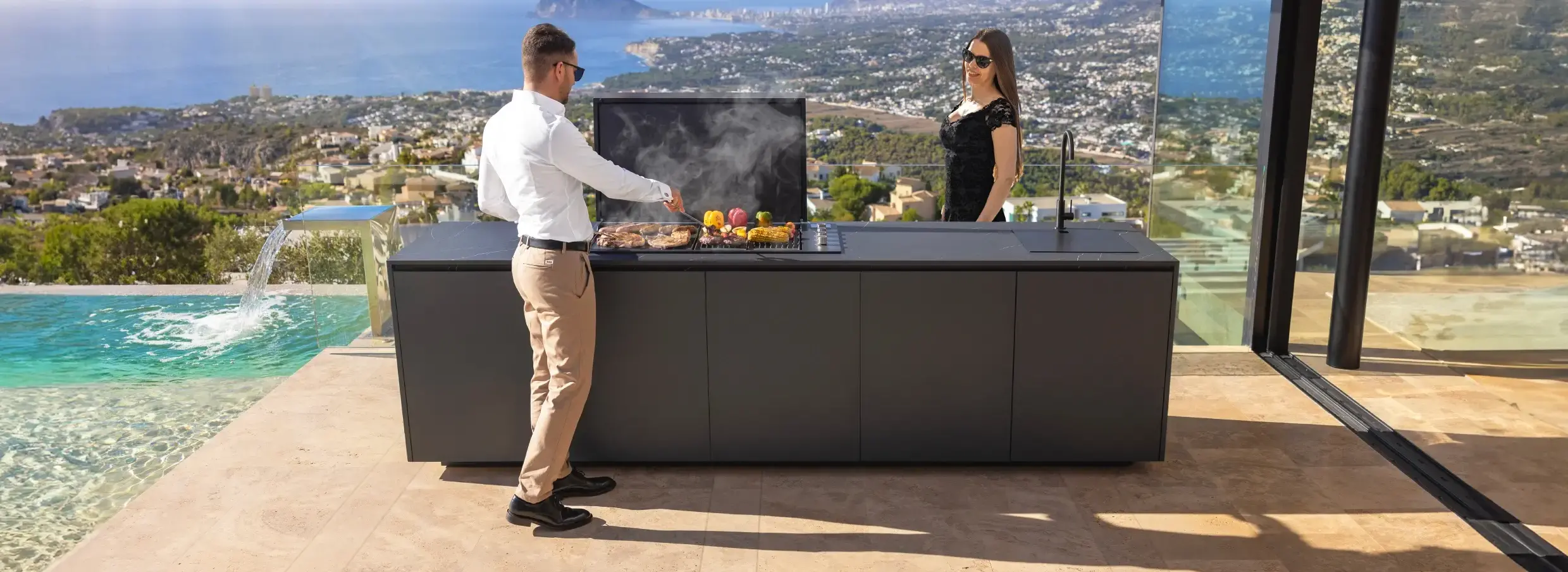 how to position your outdoor kitchen