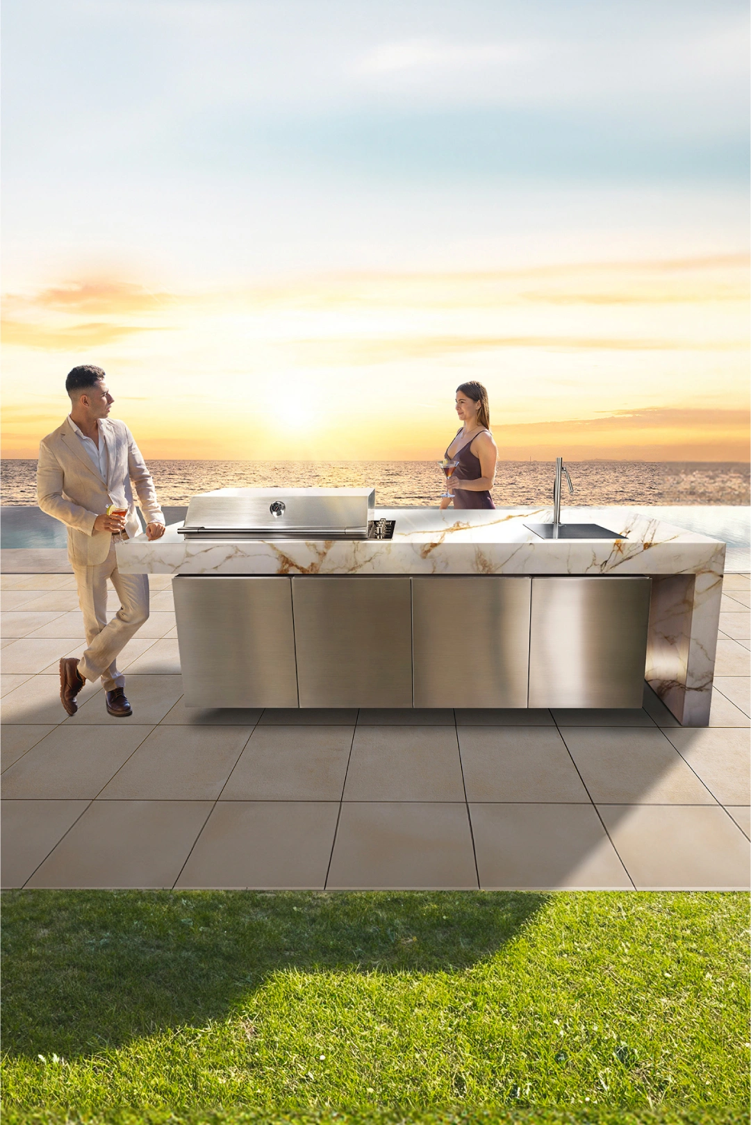 Plastic vs Stainless Steel Outdoor Kitchen Cabinets 1