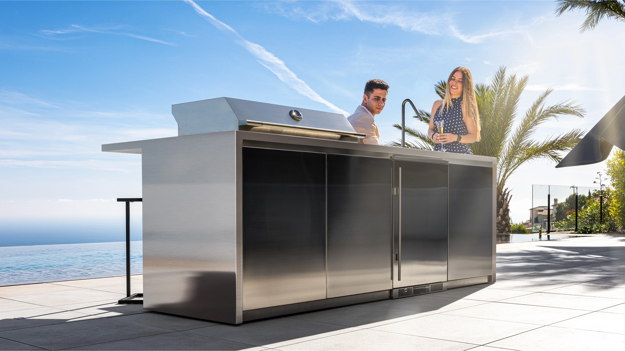 stainless steel outdoor kitchens