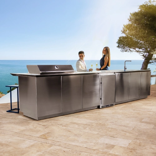 luxury outdoor kitchen empire diamond steel