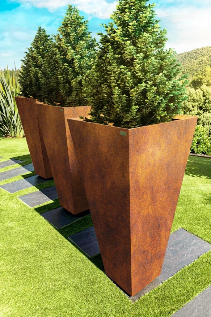 modern outdoor planters