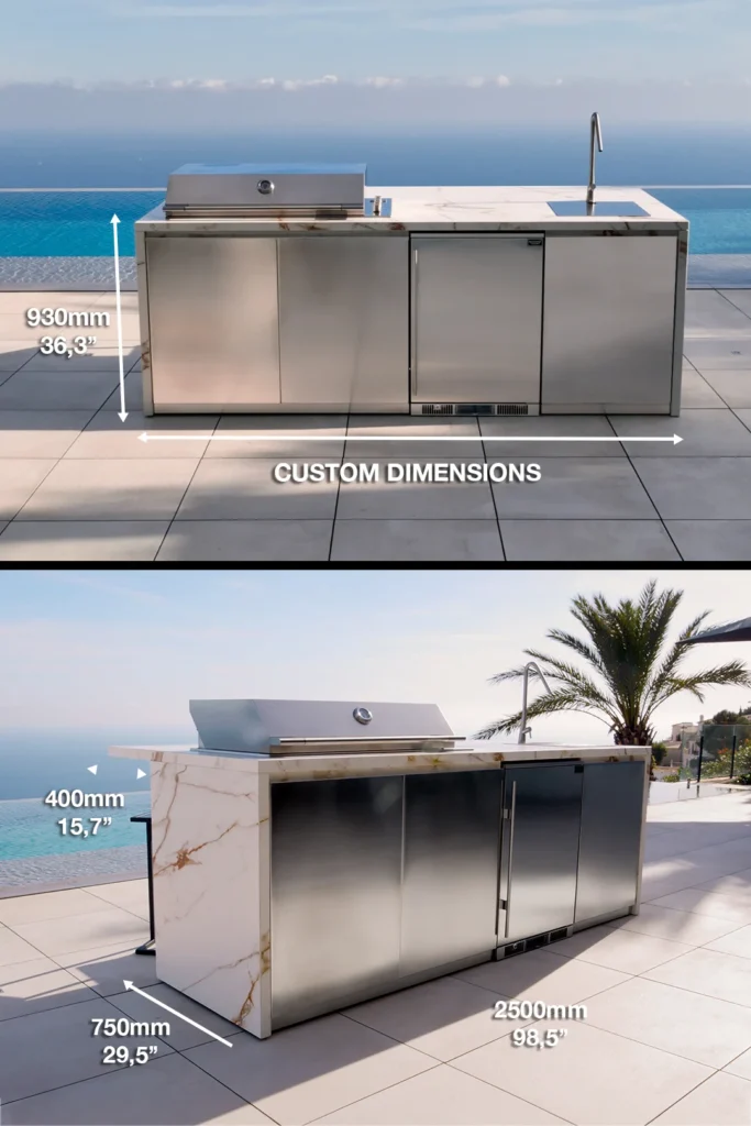 outdoor kitchen bbq island