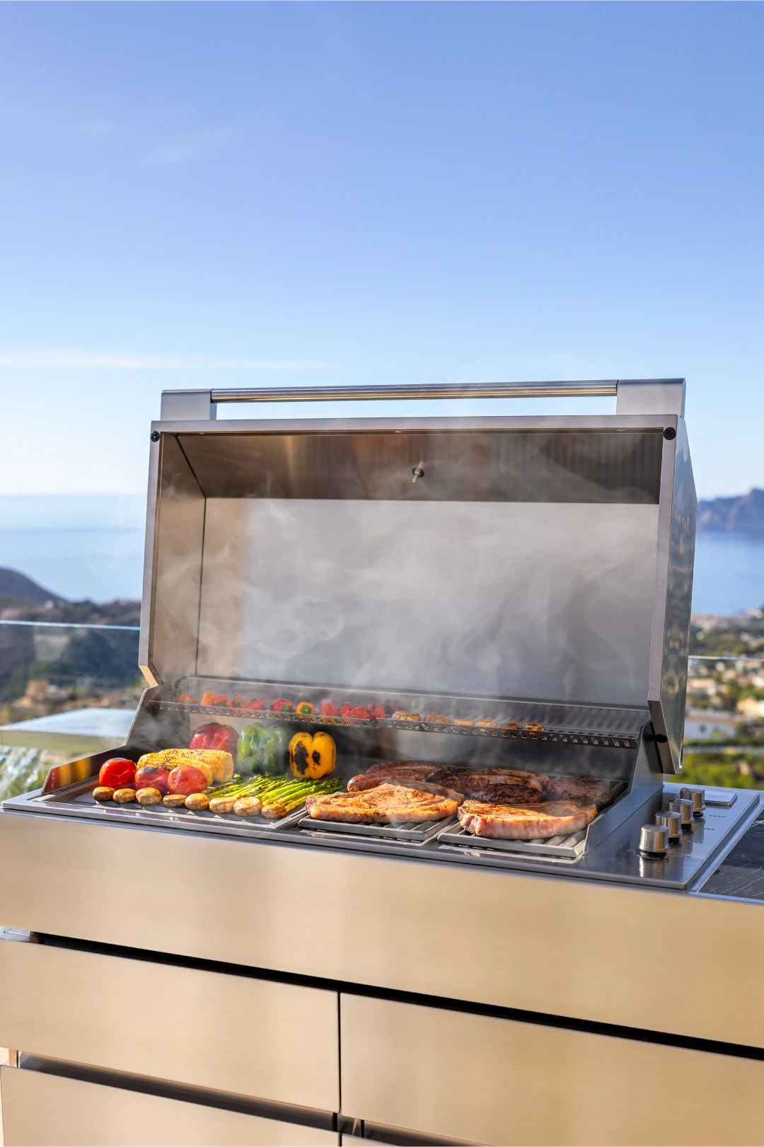 outdoor kitchen grill