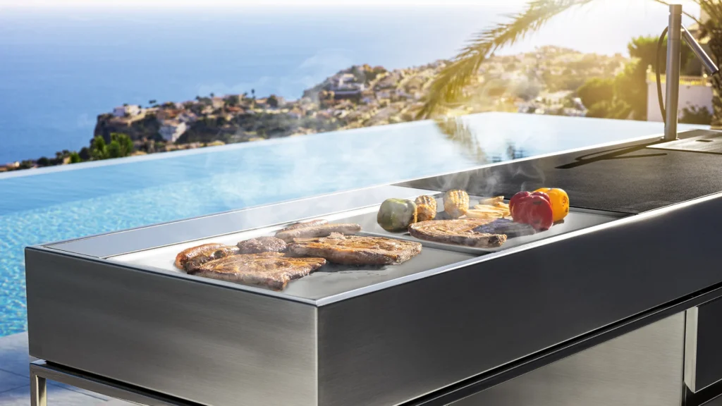 outdoor kitchen stainless steel