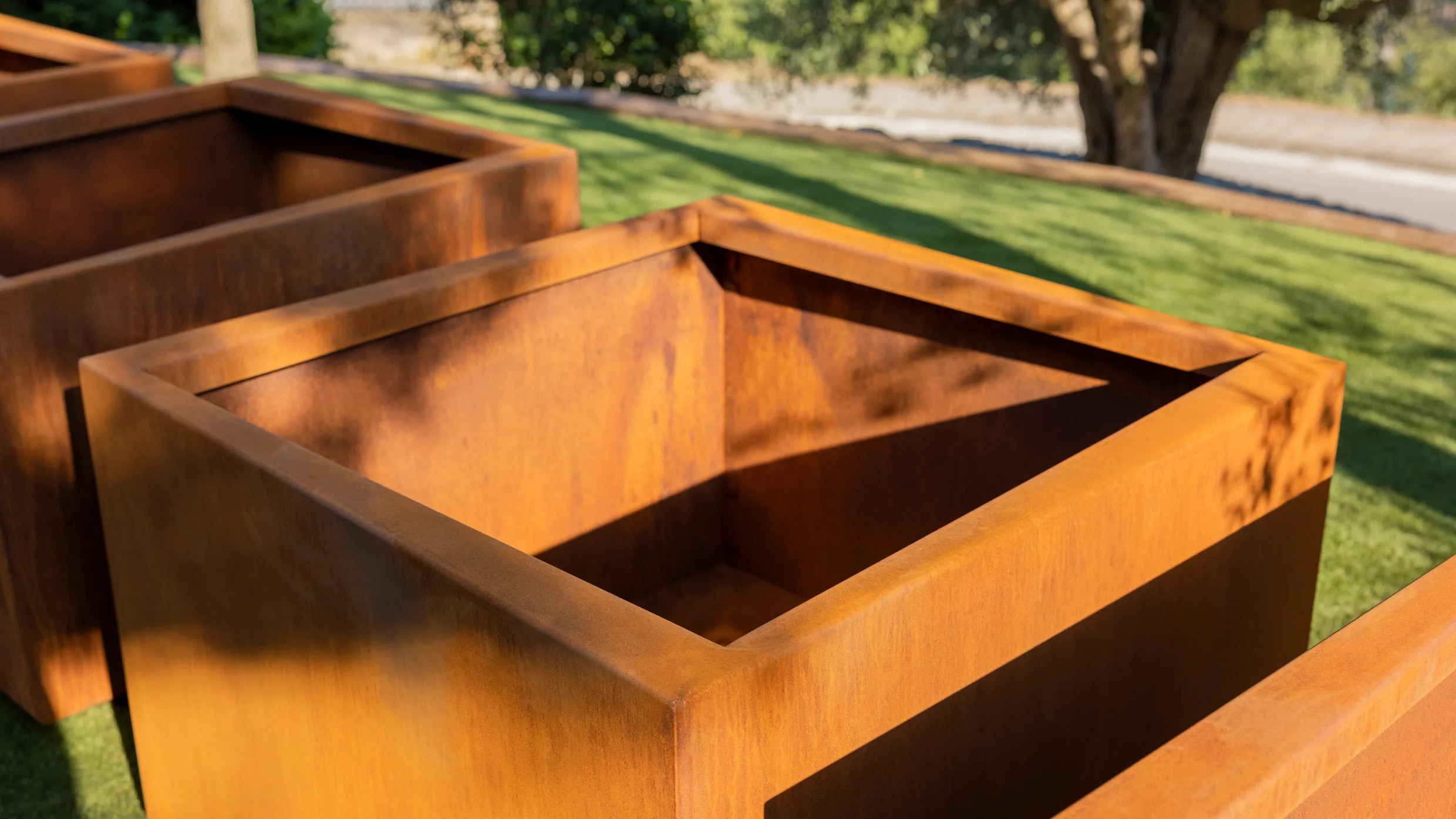 square planters outdoor