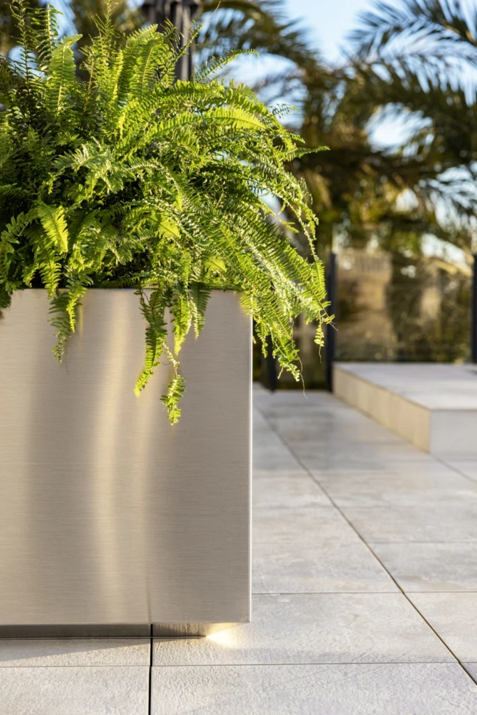 stainless planter