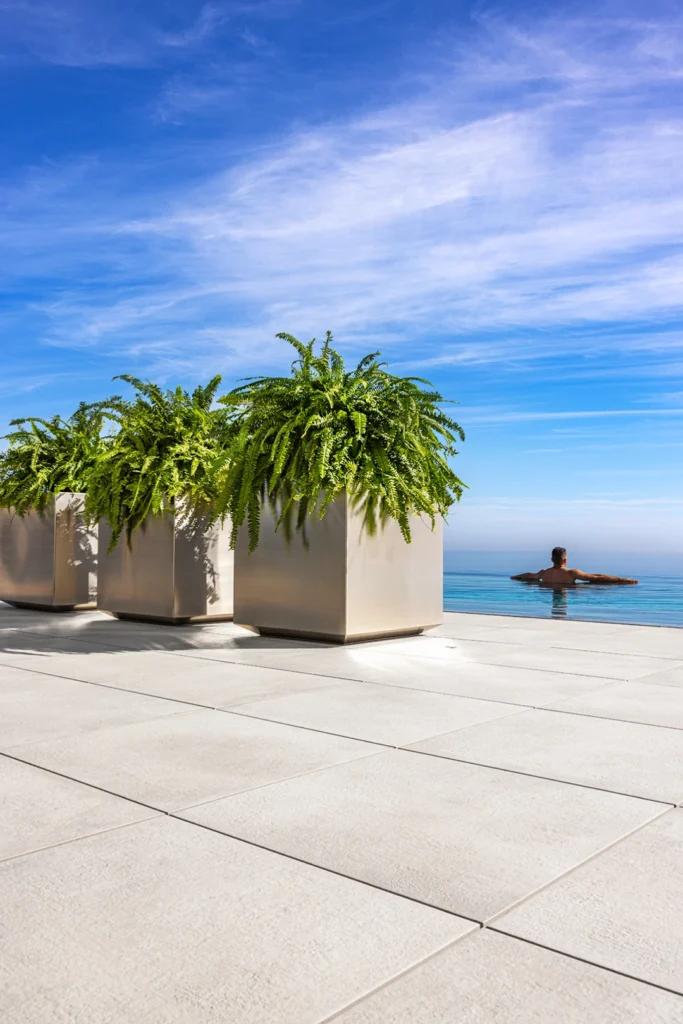 stainless steel planter