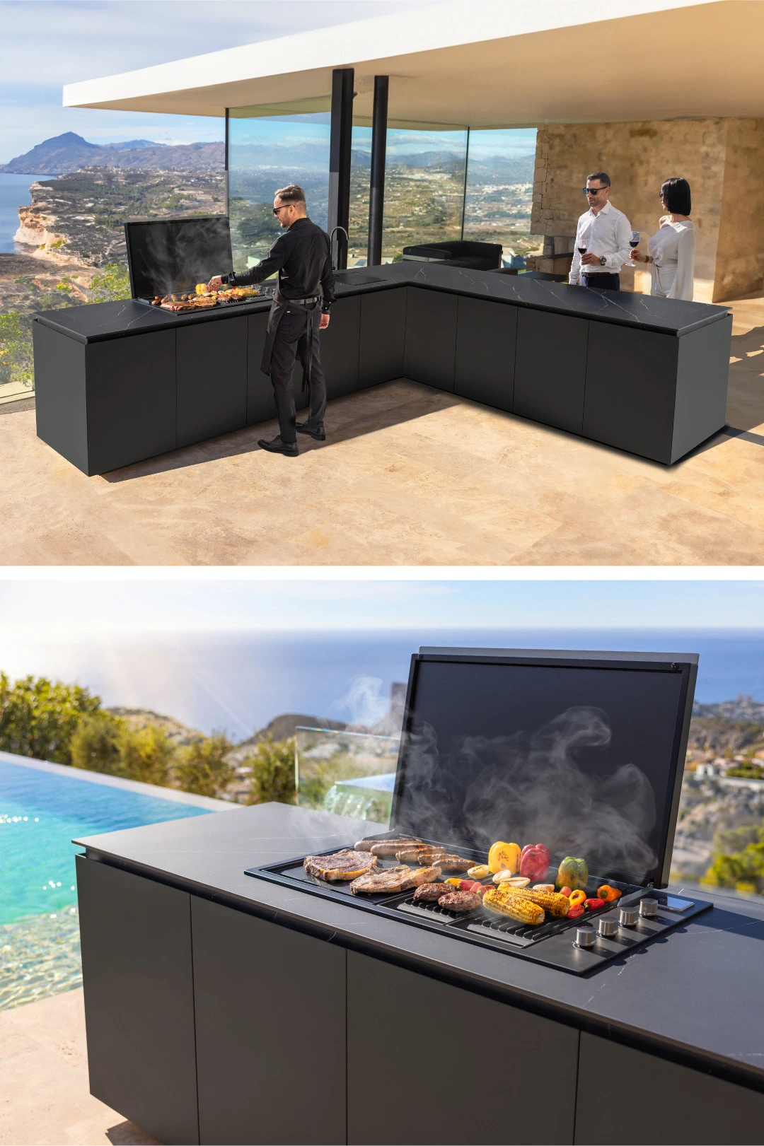 How to Design a L Shaped Outdoor Kitchen FESFOC