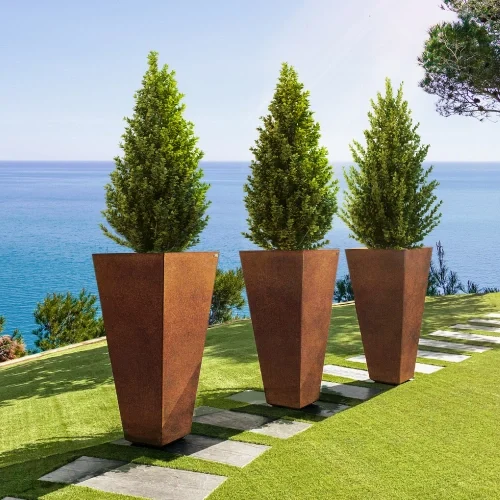 modern outdoor planters tulum