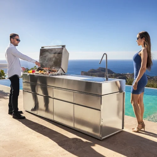 modular outdoor kitchen cocoa gas